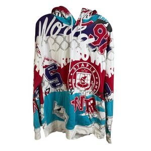 Staple Hoodie Mens XL Multicolor‎ All Over Graphic Pullover Streetwear